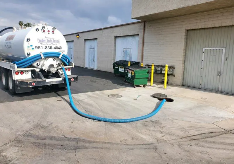 Commercial Septic Tank pumping in The Inland Empire, CA